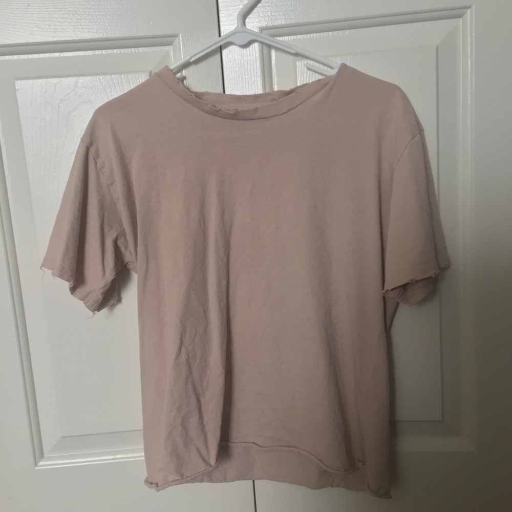 Topshop Destroyed Cutoff Tee